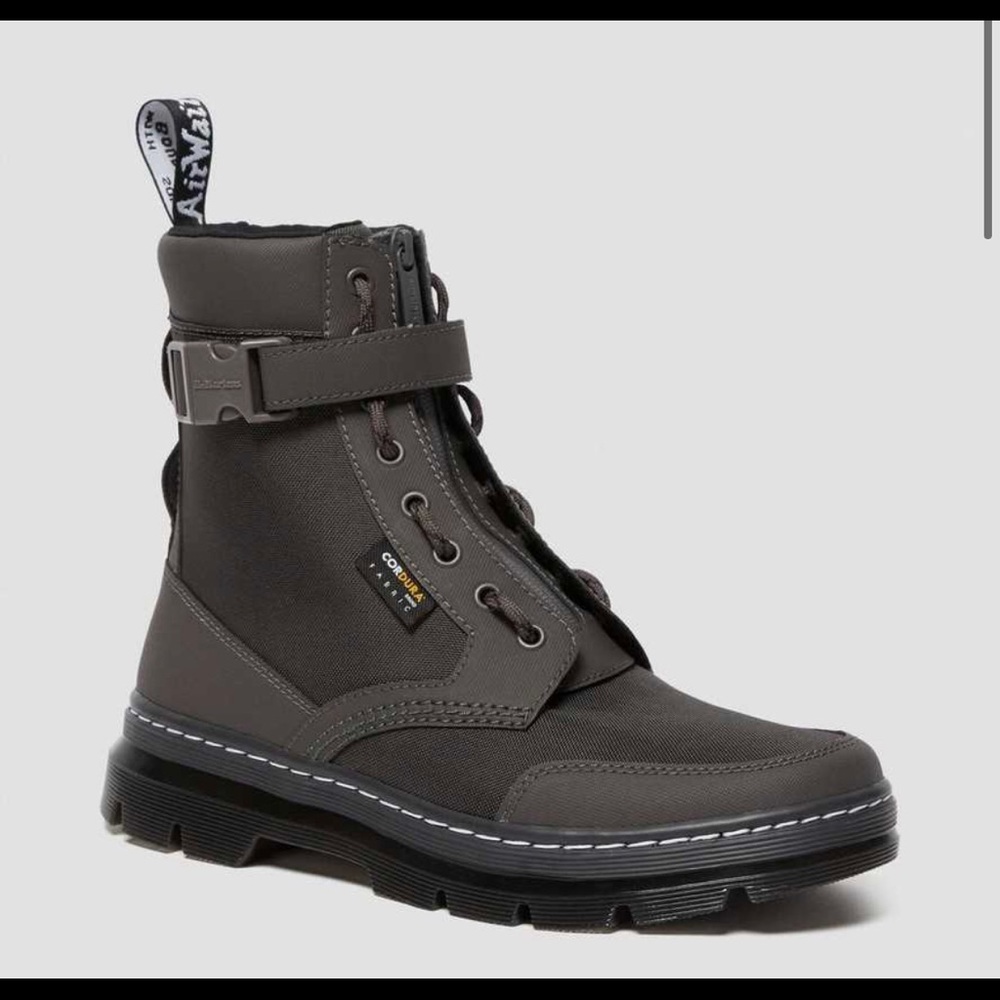 Dr. Martens Combs Tech Jungle Boots Gray Cordura